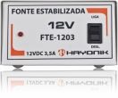 Fonte de alimentação estab. 12VDC 3,5A Hayonik