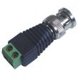 Conector BNC macho com borne pacote c/ 5 unid.